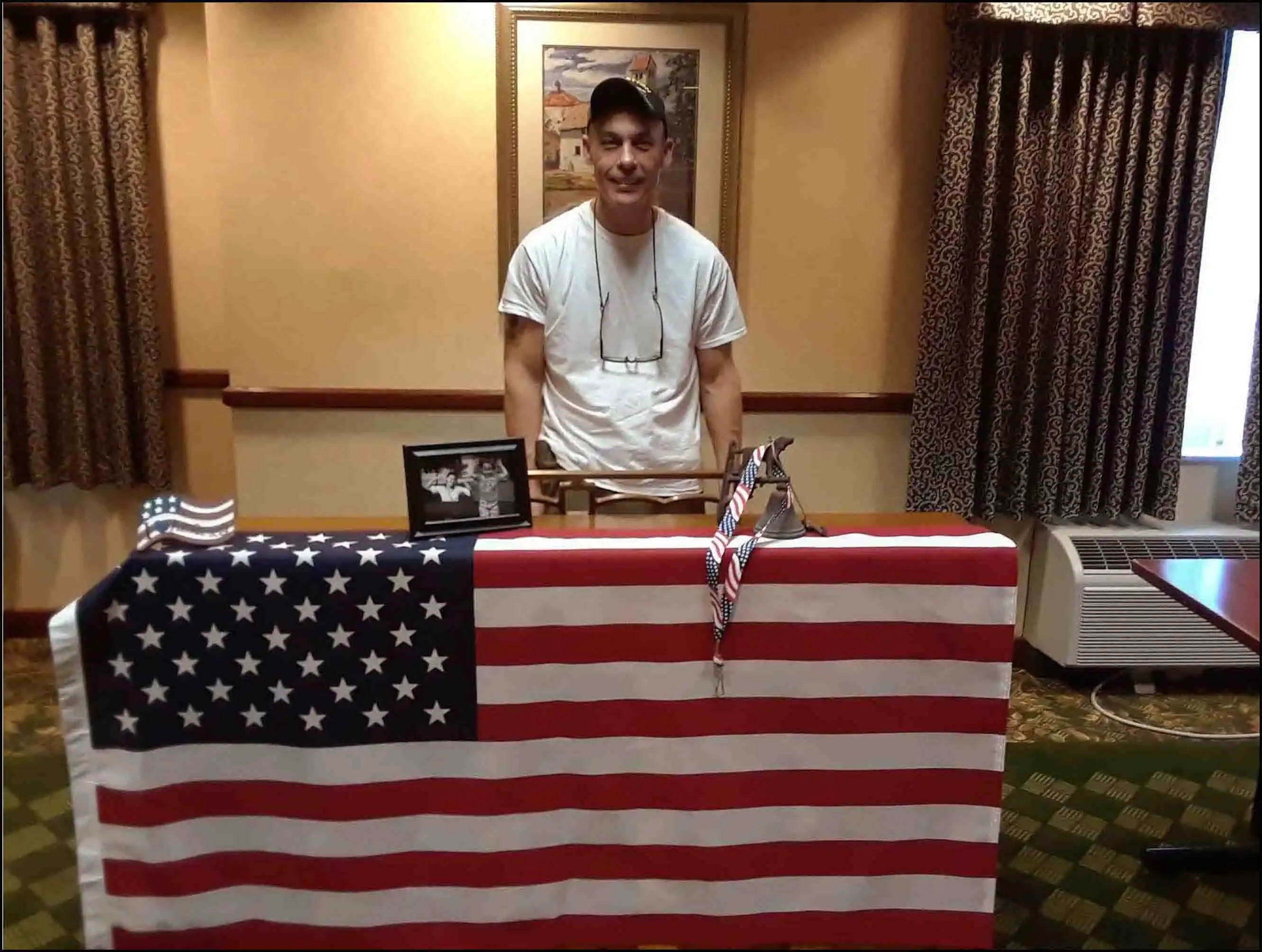 CEO & Author David Haave preparing to play for the Fallen Soldiers; 2022! -- David Haave